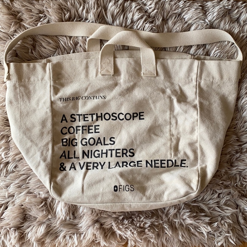 Figs Tan Canvas Tote